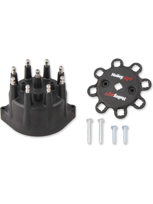 Holley Distributor Cap Male/HEI Screw Down Rynite Black Holley Pro-Bil 566-105 Holley - Micks Gone Bush