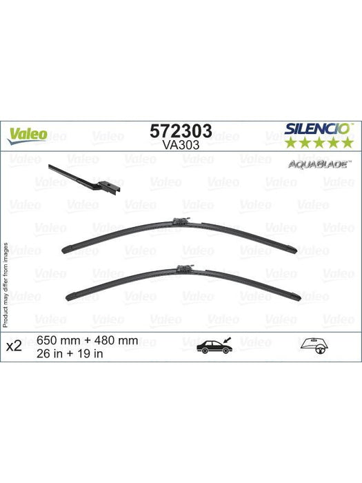 Valeo Wiper Blade Unheated Front 572303 Windshield Wiper Blades Valeo - Micks Gone Bush