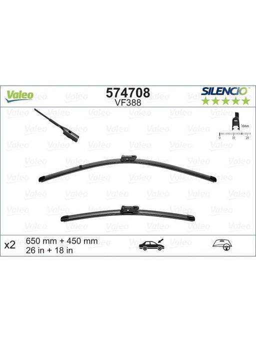 Valeo Wiper Blade 574708 Windshield Wiper Blades Valeo - Micks Gone Bush