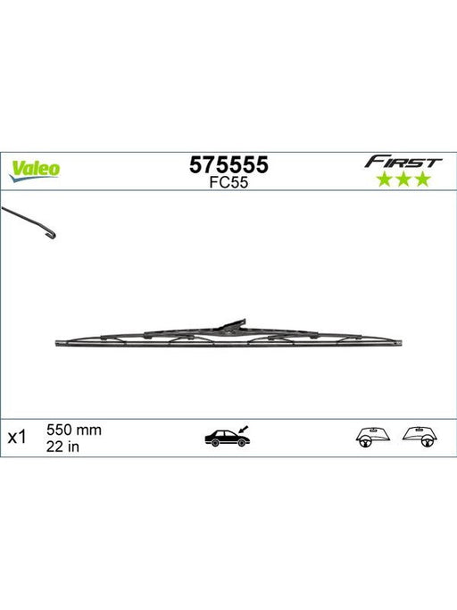 Valeo Wiper Blade 575555 Windshield Wiper Blades Valeo - Micks Gone Bush