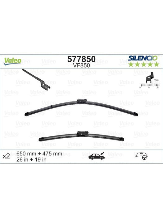 Valeo Wiper Blade 577850 Windshield Wiper Blades Valeo - Micks Gone Bush