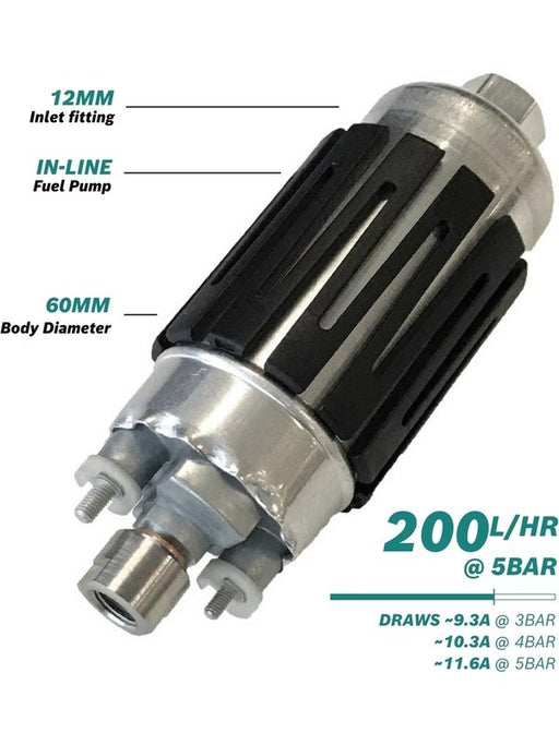 Bosch Fuel Pump Electric EFI Inline 550HP 200LPH @ 5 Bar Gasoline 0580464202 BOSCH - Micks Gone Bush