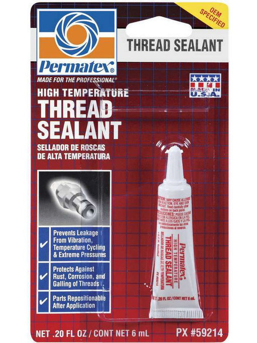 Permatex Thread Sealer High Temperature Thread Sealant PTFE Base 6 ml T 59214 Permatex - Micks Gone Bush