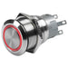 Hella Push Button Switch Latching On/off Stainless Red LED Ring 24V 5A 19MM 8HG958455101 SWITCH HELLA - Micks Gone Bush