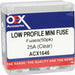 OEX Low Profile Mini Blade Fuse 25A White Pack Of 50 ACX1646 FUSE OEX - Micks Gone Bush