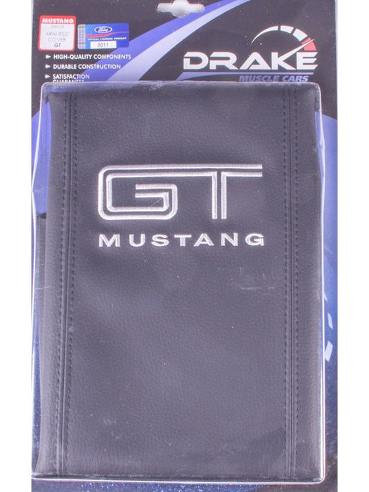 Drake Automotive Group Arm Rest Cover GT Logo Vinyl Black For 5R3Z-6306024-GT DRAKE AUTOMOTIVE GROUP - Micks Gone Bush