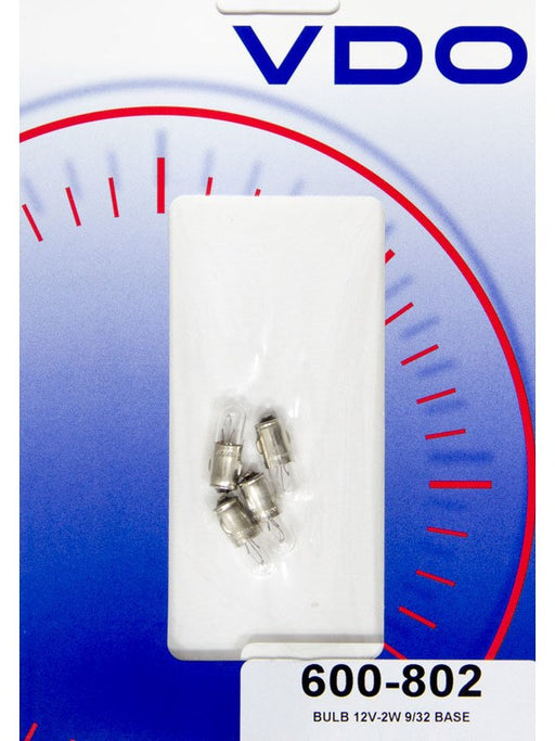 VDO Light Bulb - Type A 9/32 in - White - VDO Gauges - Set of 4 (600-802) 600.802 Light Bulbs VDO - Micks Gone Bush