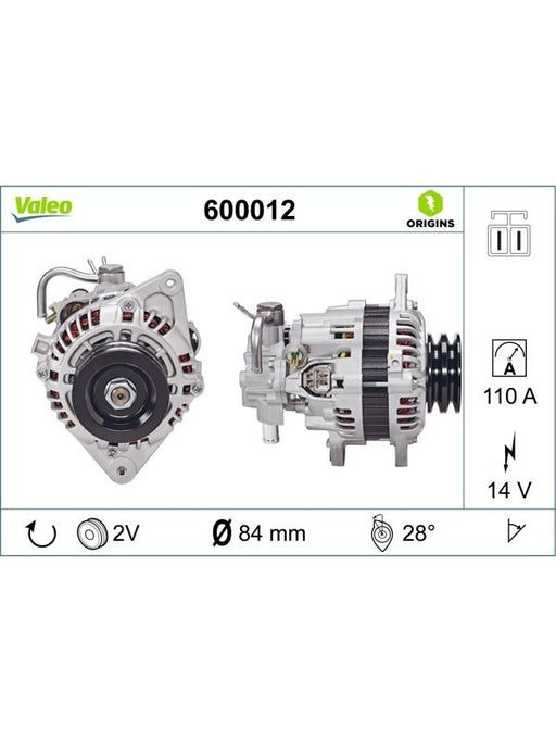 Valeo Alternator 600012 Valeo - Micks Gone Bush