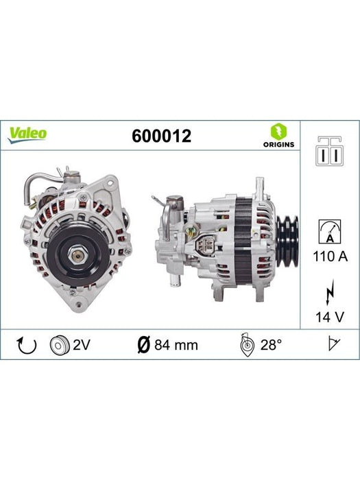 Valeo Alternator 600012 Valeo - Micks Gone Bush