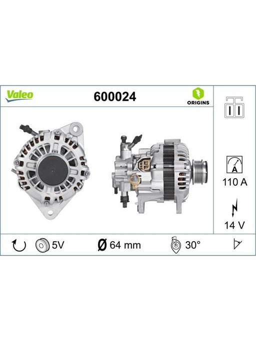 Valeo Alternator 600024 Valeo - Micks Gone Bush