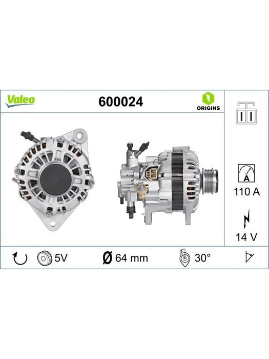 Valeo Alternator 600024 Valeo - Micks Gone Bush
