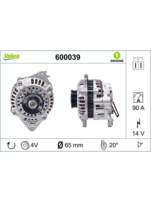 Valeo Alternator 600039 Valeo - Micks Gone Bush