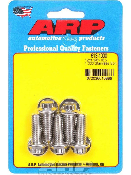 ARP Bolt Kit 12PT 3/8"-16x1.00" UHL w/ 3/8" Socket Stainless 5pk 613-1000 ARP - Micks Gone Bush