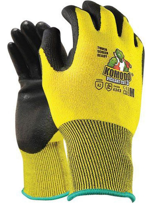 TGC Komodo Vigilant Cut 3 Gloves Large One Pair 630503 THE GLOVE COMPANY - Micks Gone Bush