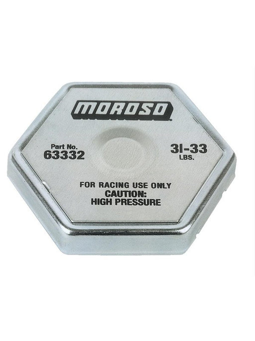 Moroso Radiator Cap Racing 31.33 lb Hexagon Steel Spring Fit Standard S 63332 Moroso - Micks Gone Bush