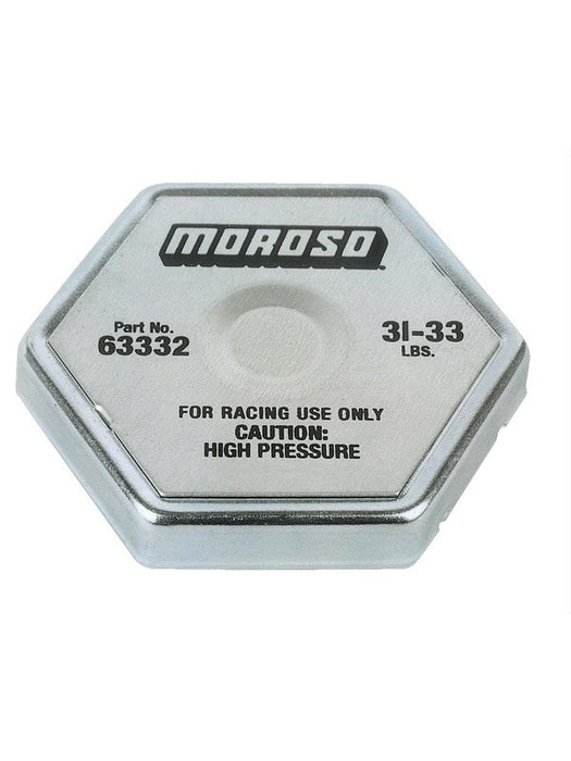 Moroso Radiator Cap Racing 31.33 lb Hexagon Steel Spring Fit Standard S 63332 Moroso - Micks Gone Bush