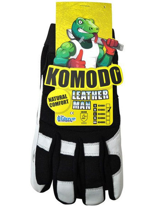 TGC Komodo Leather Man's Gloves - Small, 1 Pair 634801 THE GLOVE COMPANY - Micks Gone Bush