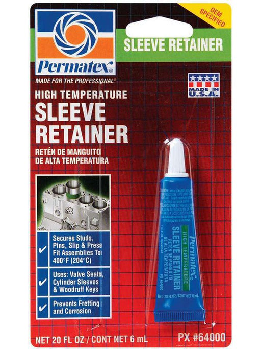Permatex Thread Locker High Temperature Sleeve Retainer 6 ml Tube 64000 Permatex - Micks Gone Bush