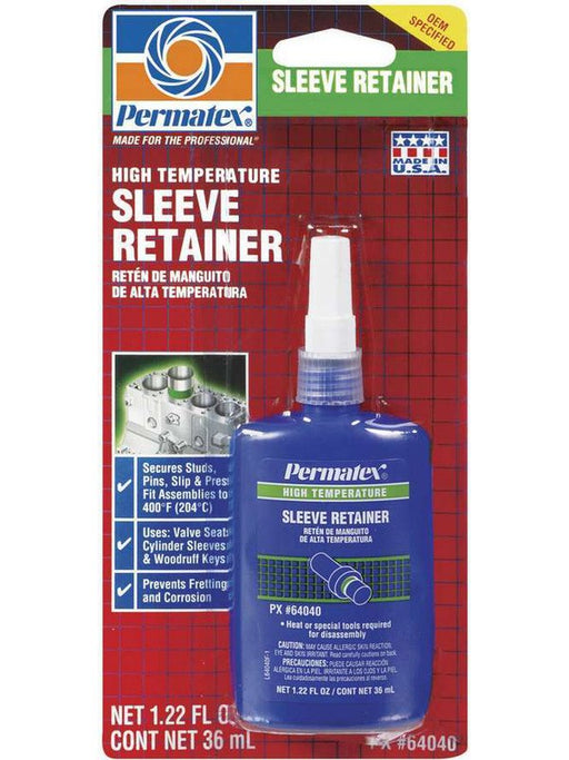 Permatex Thread Locker High Temperature Sleeve Retainer 36 ml Bottle 64040 Permatex - Micks Gone Bush