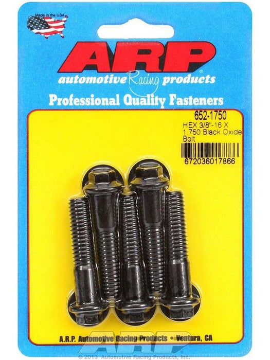 ARP Bolt Kit 3/8"-16 x 1.75" UHL w/ 3/8" Hex Head Black 5pk 652-1750 ARP - Micks Gone Bush
