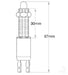 OEX Stop Lamp Switch On - Mom Off - Spst 12V/24V 12MM Mount ACX3469BL SWITCH OEX - Micks Gone Bush