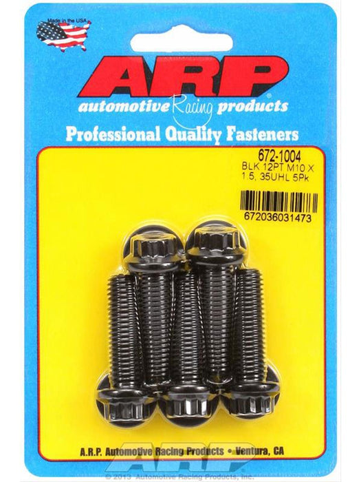 ARP Bolt Kit 12PT M10 x 1.50 x 35mm UHL w/ 12mm Socket Stainless 5pk 672-1004 ARP - Micks Gone Bush