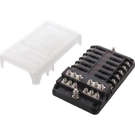 OEX ACX5124 12-WAY Standard Blade Fuse Box 150A 12V Negative Busbar FUSE BOX OEX - Micks Gone Bush