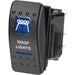 Narva Sealed Rocker Switch Off/on Spdt 12V Blue Illuminated Roof Lights Symbol 20A Part No. 63146BL SWITCH NARVA - Micks Gone Bush