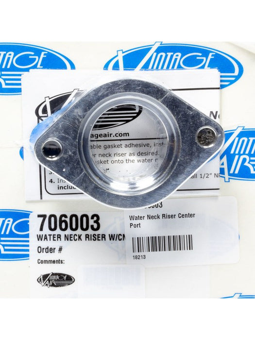 Vintage Air Water Neck Spacer 1-1/4 in Thick 1/2 in NPT Female Center 706003 Vintage Air - Micks Gone Bush