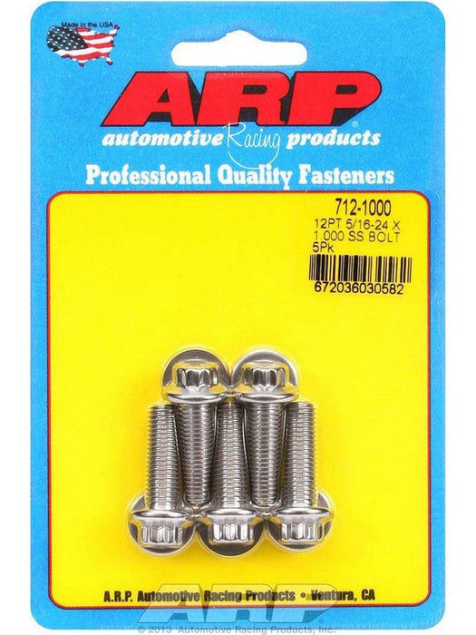 ARP Bolt Kit 12PT 5/16"-24x1.00" UHL w/ 3/8" Socket Stainless 5pk 712-1000 ARP - Micks Gone Bush