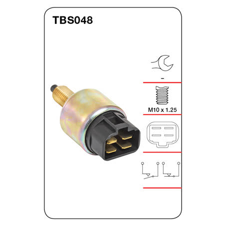 Tridon Stop Light Switch TBS048 M10 X 1.25 Dual Circuit SWITCH TRIDON - Micks Gone Bush