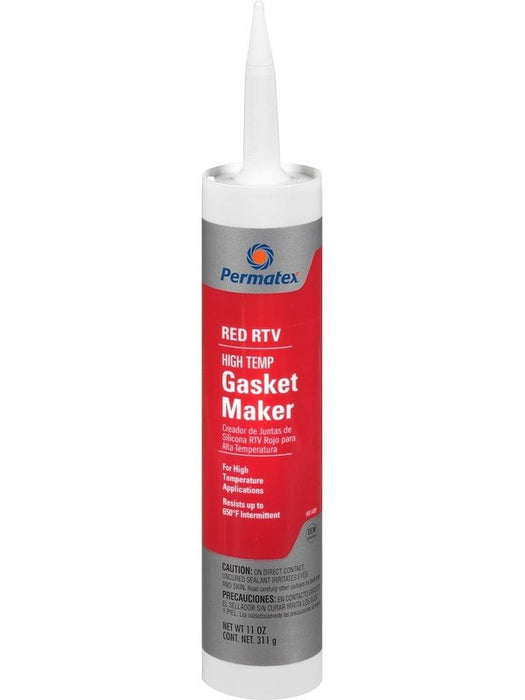 Permatex High Temp Red Silcone Gasket Mkr Cartridge 311G Px81409 Permatex 81409 Permatex - Micks Gone Bush