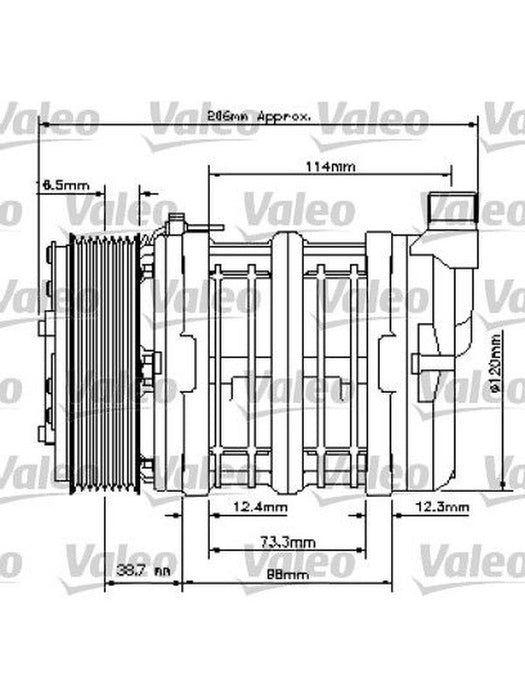 Valeo Compressor Air Conditioning 815821 AC Compressors Valeo - Micks Gone Bush