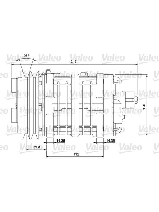 Valeo Compressor Air Conditioning 815905 AC Compressors Valeo - Micks Gone Bush
