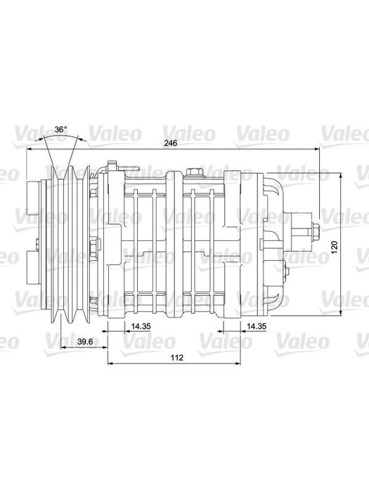 Valeo Compressor Air Conditioning 815905 AC Compressors Valeo - Micks Gone Bush