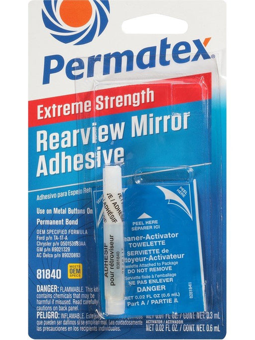 Permatex Extreme Rearview Mirror Adhesive 2 Part Kit 81840 Permatex - Micks Gone Bush