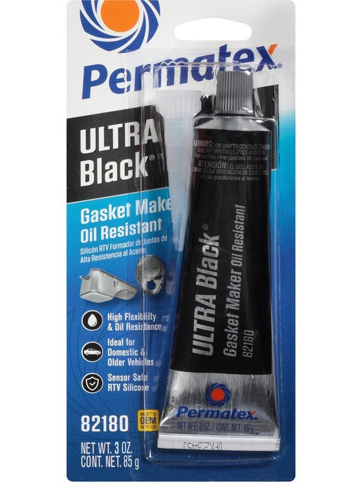Permatex Sealant - Ultra Black - Silicone - 3.00 oz Tube - Each 82180 Permatex - Micks Gone Bush