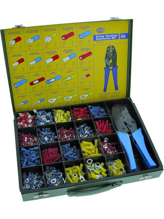 Hella Terminals Professional Kit Contains 1000 Terminals & Ratchet 8284 Hella - Micks Gone Bush