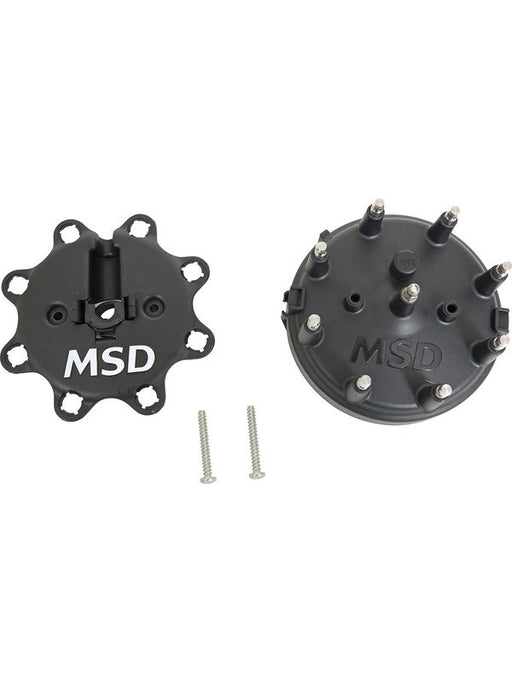 MSD Distributor Cap Male/HEI-Style Black Clamp-Down Ford/MSD Pro-V8 (MSD-84083) 84083 MSD - Micks Gone Bush