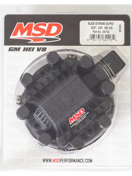 MSD Black Gm Hei Extreme Output Distributor Cap 84113 MSD - Micks Gone Bush