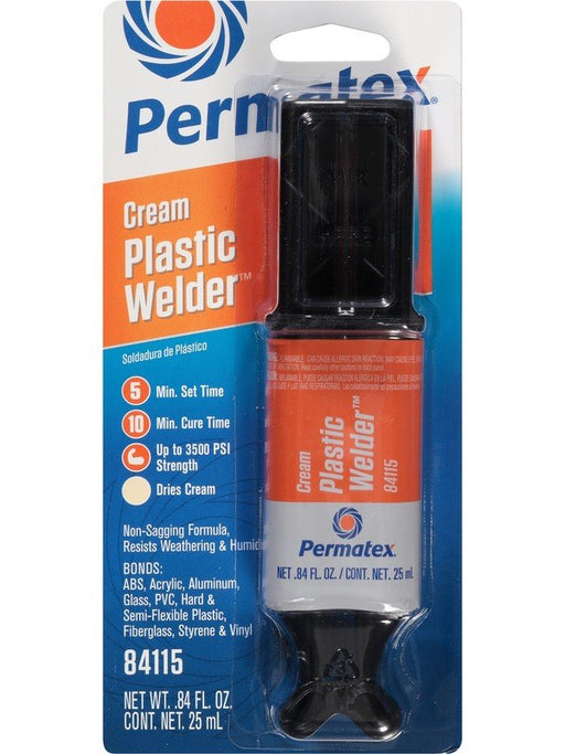 Permatex Cream Plastic Welder Syringe Dries Cream 25ml 84115 Permatex - Micks Gone Bush