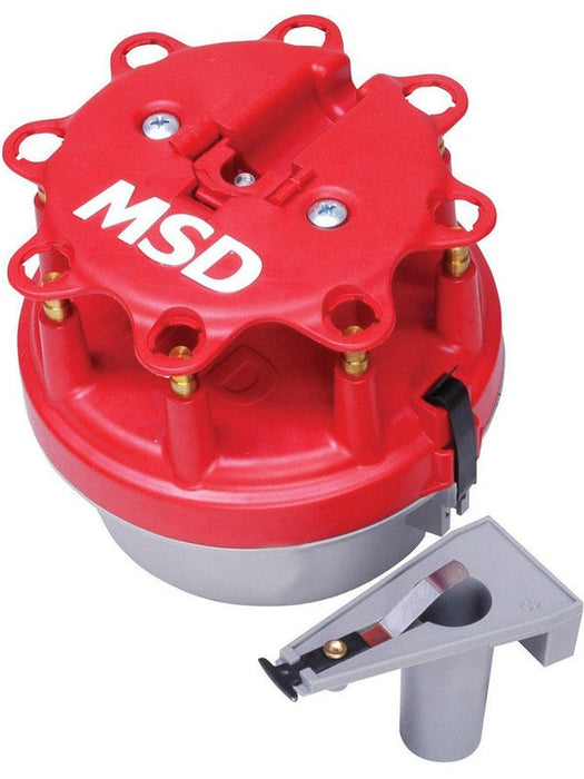 MSD Distributor Cap & Rotor Kit S/S Terminal Clamp-Down Ford V8 Kit 8414 MSD - Micks Gone Bush