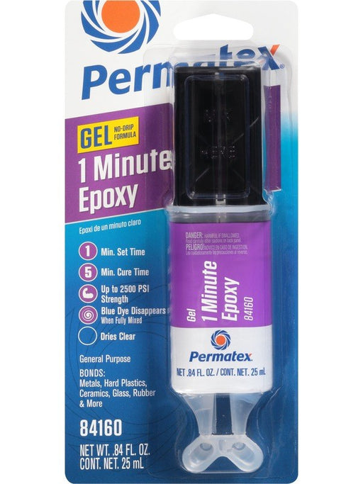 Permatex General Purpose 1 Minute Epoxy Clear Syringe 25ml 84160 Permatex - Micks Gone Bush