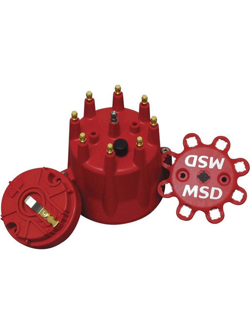 MSD Distributor Cap & Rotor Kit S/S Terminal Clamp Down Pro V8 Kit 84335 MSD - Micks Gone Bush