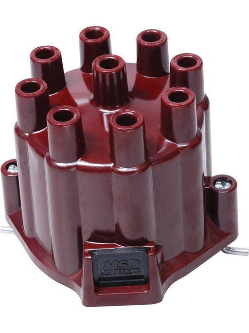 MSD Distributor Cap Gm Window Female Socket-Red Clamp-Down Pro-Gm V8 (MSD-8437) 8437 MSD - Micks Gone Bush