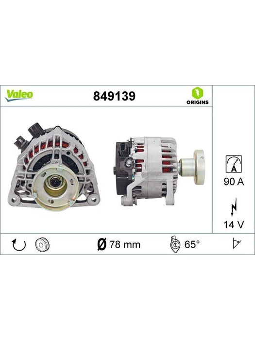 Valeo Alternator 849139 Alternators & Generators Valeo - Micks Gone Bush