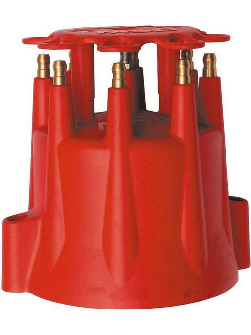 MSD Distributor Cap Male/Hei-Style Red Screw-Down Pro-Billet V8 Marine 8565 MSD - Micks Gone Bush