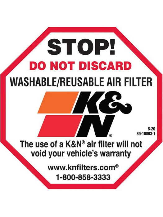 K&N Decal/Sticker Do Not Discard 6.5x6.5 cm 89-16063-1 K&N - Micks Gone Bush