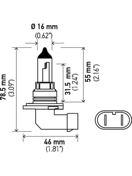 Osram Hb4 Halogen Globe 12V 51W P22D Base [ref Narva 48006N] Pack of 1 9006 Osram - Micks Gone Bush