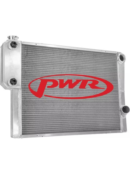 PWR North America Radiator 19 x 28 Double Pass w/Exchanger Open 905-28191 PWR - Micks Gone Bush